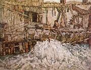 Egon Schiele The Mill Spain oil painting artist